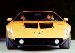 Mercedes-Benz research car C 111-II with four-rotor Wankel enigne, 1970.
