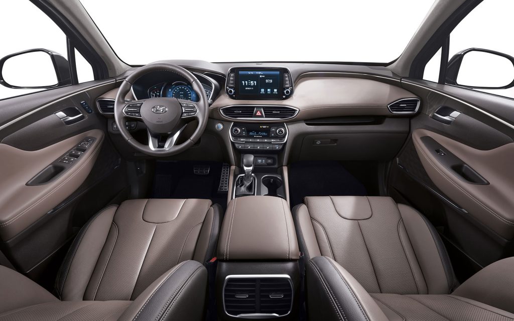 new generation hyundai santa fe interior 02 1610