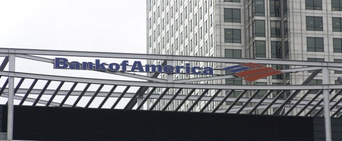 Bank of America Merrill Lynch Launches Next Generation in Travel Payments 61 Bank of America logo close.up .Canary Wharf building 1