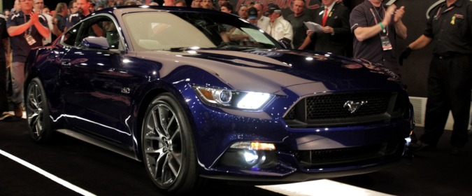 FIRST RETAIL UNIT 2015 FORD MUSTANG GT FASTBACK SELLS FOR $300,000 AT BARRETT-JACKSON AUCTION IN SCOTTSDALE 61 BJAZ 15MustAuction hero 1