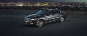 Second Generation Automated Acura RLX Development Vehicle Revealed in California