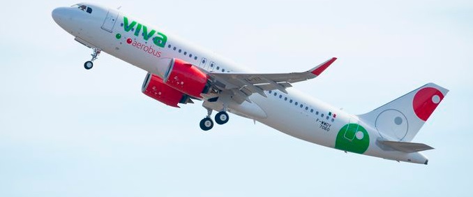 BackNewsletter subscriptionPrintShare Airbus delivers first A320neo to Mexico’s Viva Aerobus 61 Airbus1 1