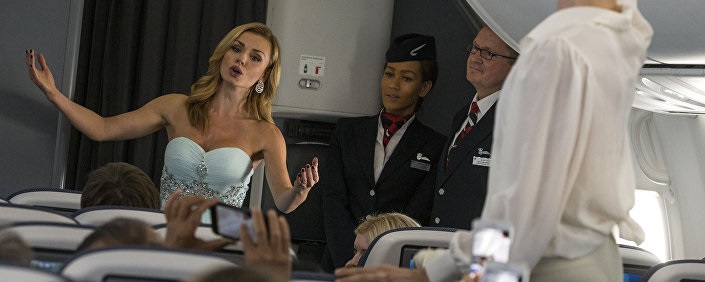 Katherine Jenkins and Dancers from the Bolshoi Ballet Perform First-Ever Ballet and Musical Performance In the Sky 61 British Airways 1