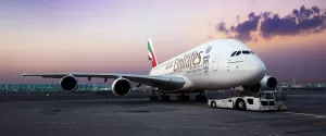 Emirates A380 Returns to Houston