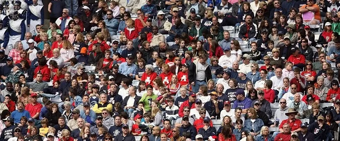 A stadium crowd