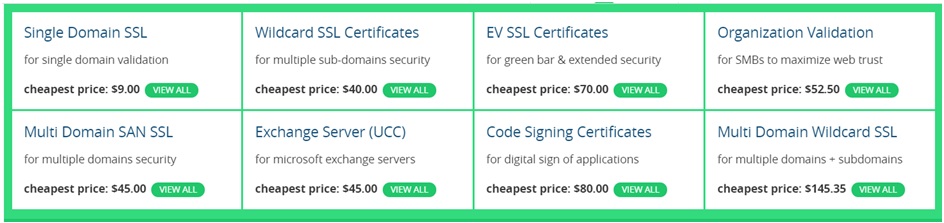 SSL2BUY range of security