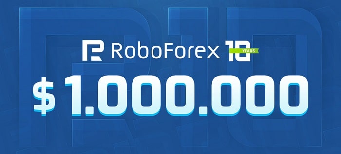 RoboForex gives away $1,000,000 to celebrate its 10-year anniversary