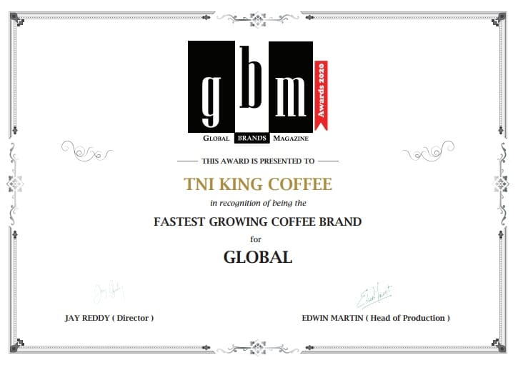 WORLD’S FASTEST COFFEE BRAND: TNI KING COFFEE