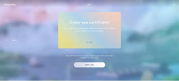 Keep Calm And Relax: Kaspersky Presents Cyber Spa, A Digital Space For Complete Relaxation