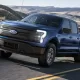 2022 Ford F-150 Lightning Pro. Pre-production model with available features shown. Available starting spring 2022.