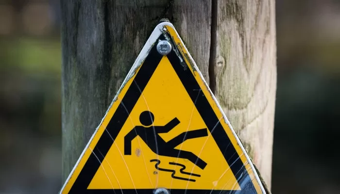 How do most slip-and-fall accidents happen? 61 slip-and-fall accidents
