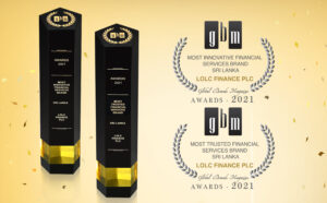 LOLC Finance emerged as the winner of “Most Innovative” and  “Most Trusted” Financial Services Brand of Sri Lanka 2021