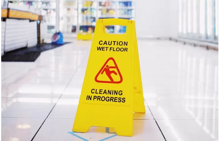 wet floor sign