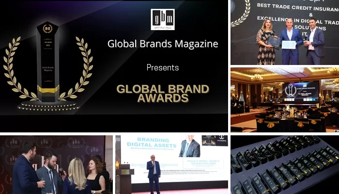 TOP BRANDS recognised by Global Brands Magazine at the Global Brand Awards night at Waldorf Astoria, Palm Jumeirah – Dubai
