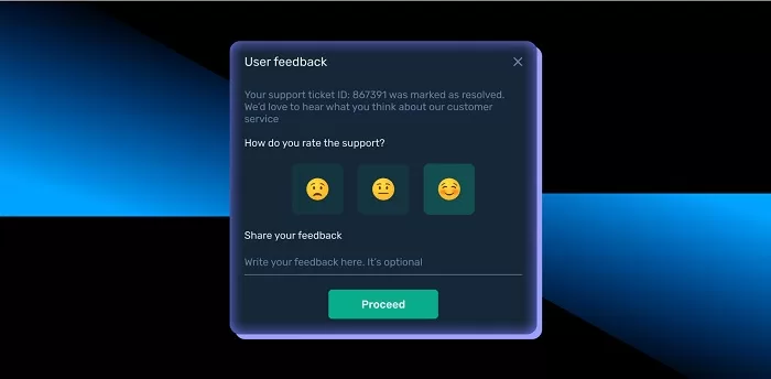 Helpdesk Feedback Feature