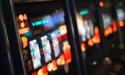 The photo of slot machines