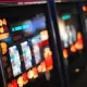 The photo of slot machines