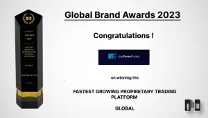 MyForexFunds wins big at the Global Brand Awards