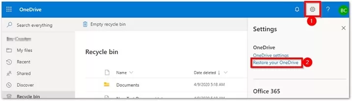 OneDrive Files Recovery