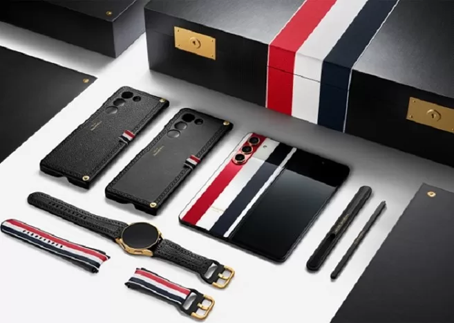 Samsung and Thom Browne Introduce Limited-Edition Galaxy Z Fold5 and Galaxy Watch6: A Fusion of Fashion and Technology