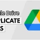 find duplicate files in Google Drive