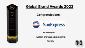 Sunexpress is Awarded The Fastest Growing Airline Brand in Germany and Turkey at Global Brands Magazine Awards