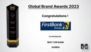 FirstBank Guinea Emerges Victorious at Global Brands Magazine Awards