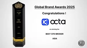 Octa Win Best CFD Broker Asia Award at Global Brand Awards 2025