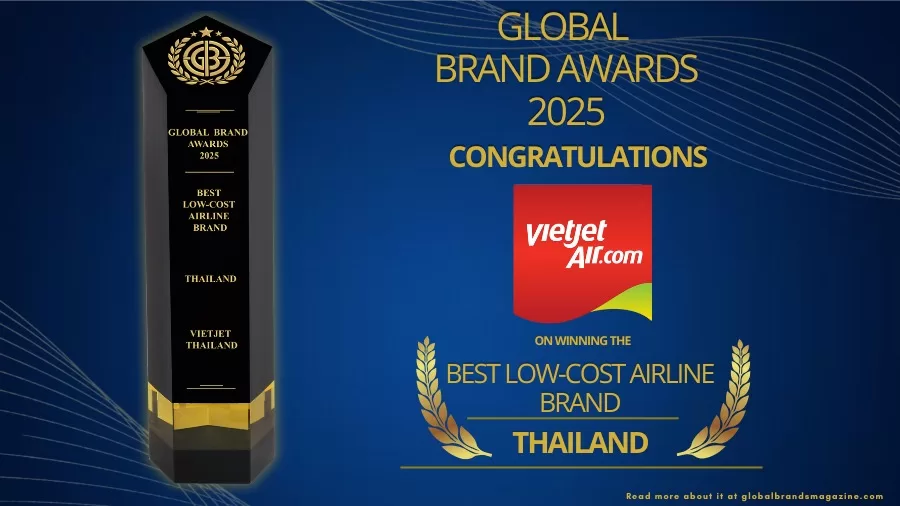 Vietjet Thailand Triumphs at Global Brands Awards 2025