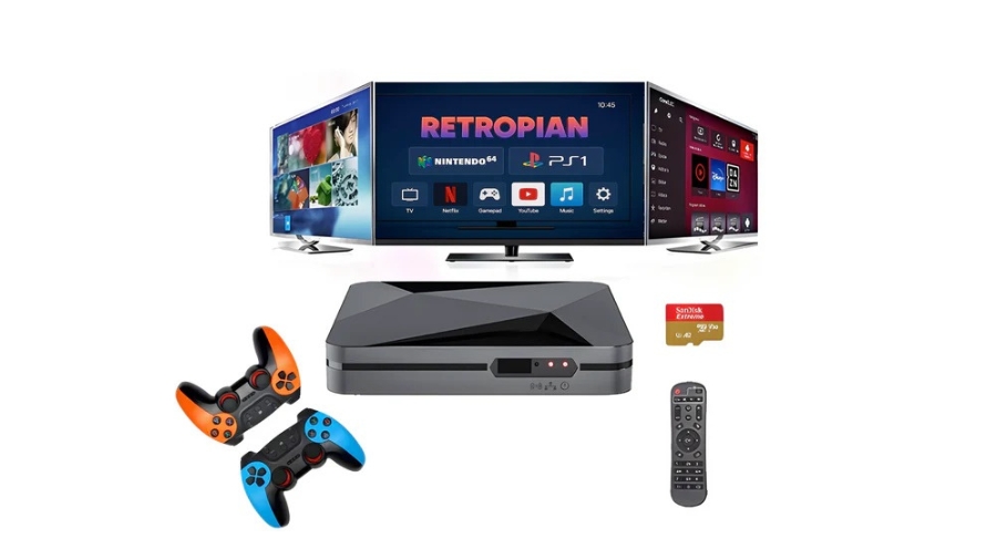 Plug in, Power On, and Play Classic Games Instantly: Retropian Handheld Console for Retro Fans Worldwide